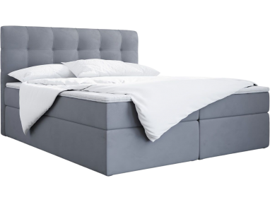 Łóżko kontynentalne w nowoczesnym stylu do sypialni z możliwością wyboru tkaniny - ERNI / Casablanca 20573