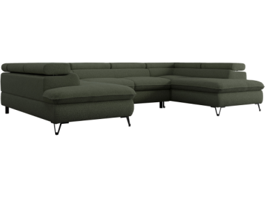 Narożnik PETER U - Now or Never 37 - zielony - OUTLETU