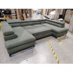 Narożnik PETER U - Now or Never 37 - zielony - OUTLETU