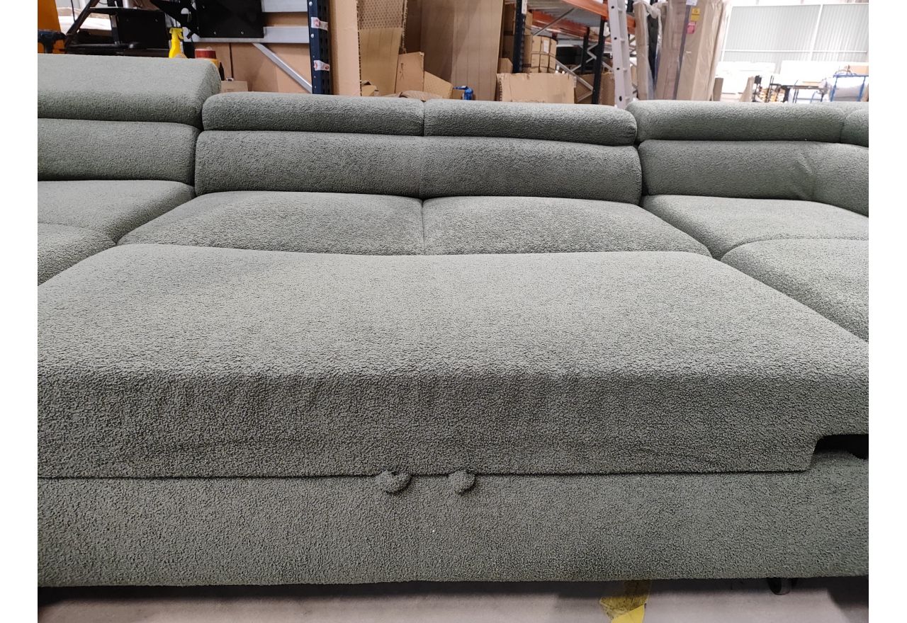 Narożnik PETER U - Now or Never 37 - zielony - OUTLETU