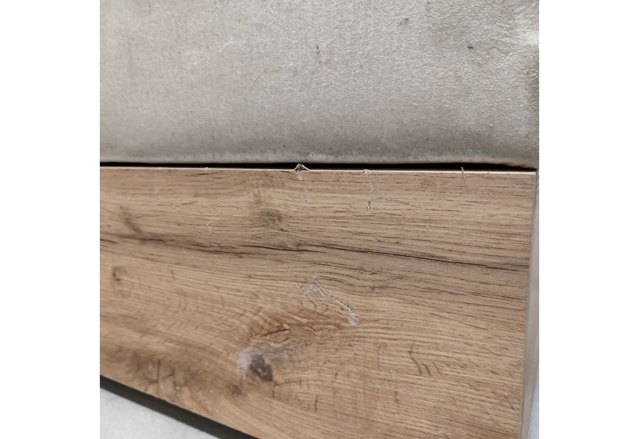 Łóżko kontynentalne VENETO KING 180x200 - Monolith 02 - beżowy - OUTLETU