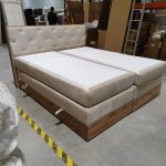 Łóżko kontynentalne VENETO KING 180x200 - Monolith 02 - beżowy - OUTLETU