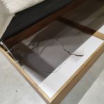 Łóżko kontynentalne VENETO KING 180x200 - Monolith 02 - beżowy - OUTLETU