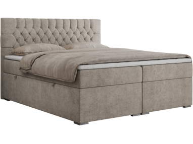 Łóżko kontynentalne PERA 180x200 - Matana 17 - beżowy - OUTLETU