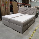 Łóżko kontynentalne PERA 180x200 - Matana 17 - beżowy - OUTLETU