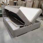 Łóżko kontynentalne PERA 180x200 - Matana 17 - beżowy - OUTLETU