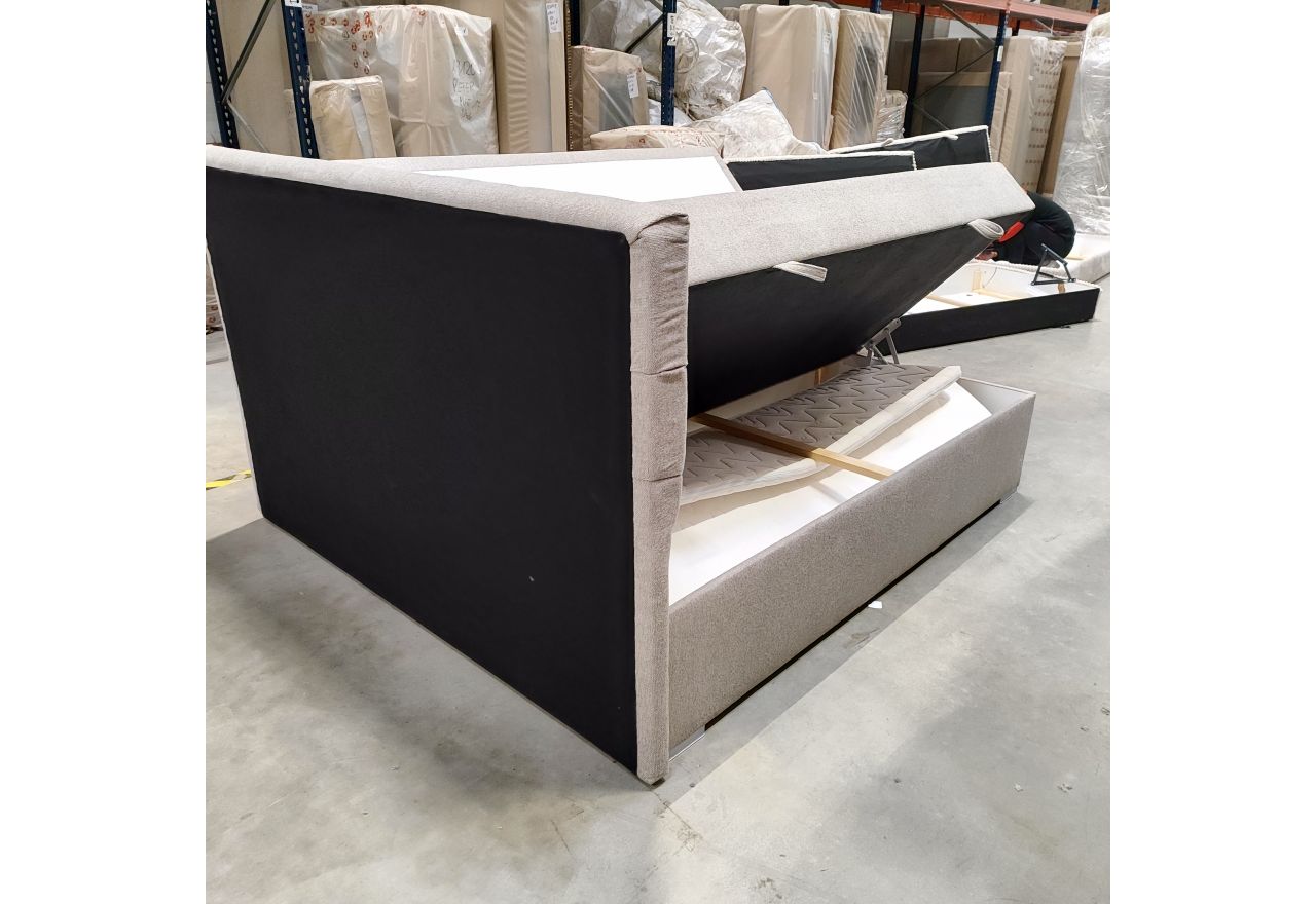 Łóżko kontynentalne PERA 180x200 - Matana 17 - beżowy - OUTLETU