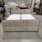 Łóżko kontynentalne ALBERO 2 KING DUO 200x200 - Monolith 02 - beżowy - OUTLETU