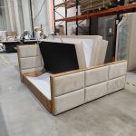 Łóżko kontynentalne ALBERO 2 KING DUO 200x200 - Monolith 02 - beżowy - OUTLETU