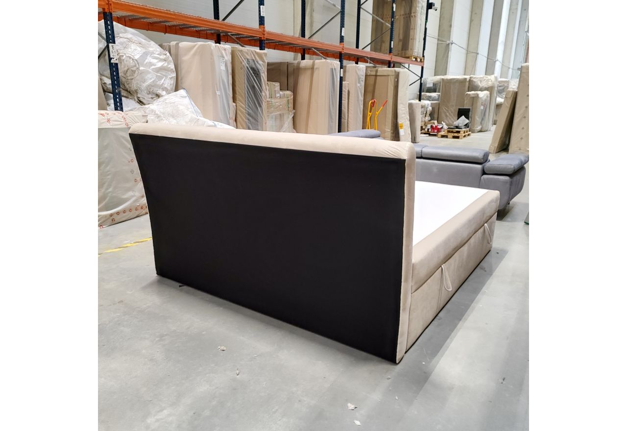 Łóżko kontynentalne DIEGOS 200x200 - Monolith 02 - beżowy - OUTLET