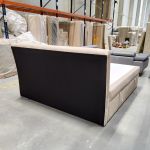 Łóżko kontynentalne DIEGOS 200x200 - Monolith 02 - beżowy - OUTLET