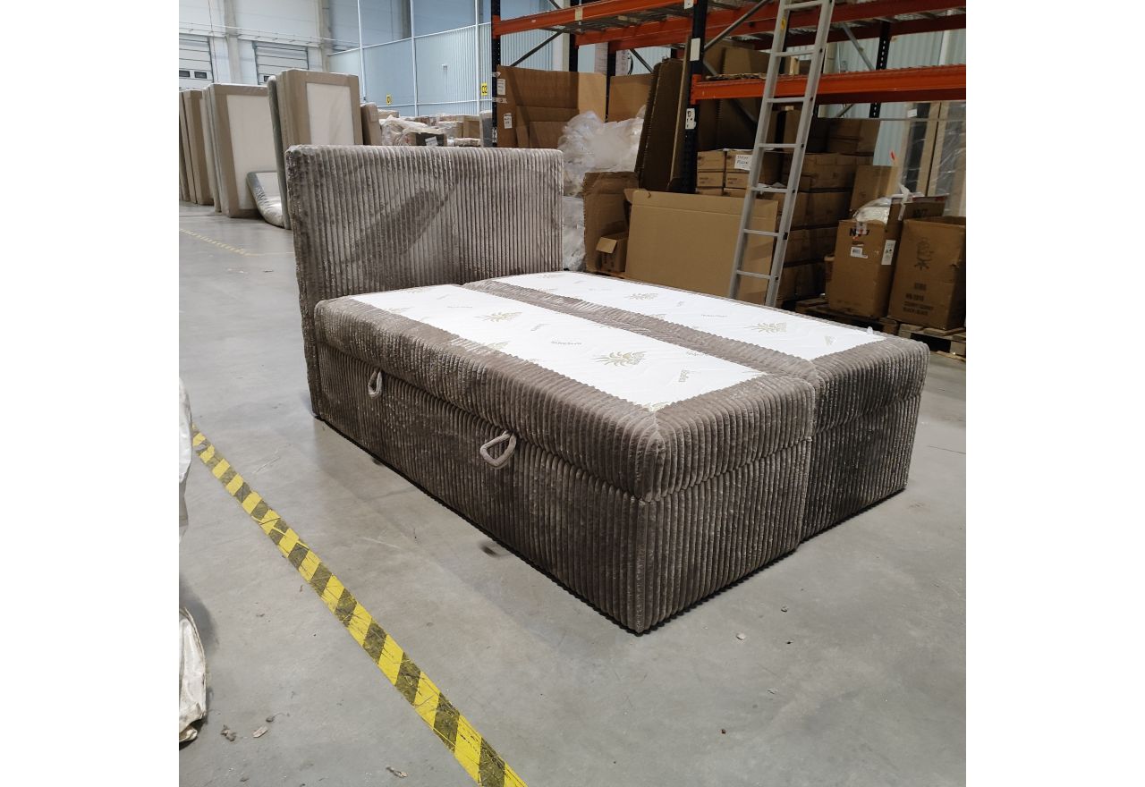 Łóżko kontynentalne TILIANO 140x200 - Tilia 11 - jasny brąz - OUTLET