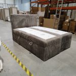 Łóżko kontynentalne TILIANO 140x200 - Tilia 11 - jasny brąz - OUTLET