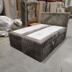 Łóżko kontynentalne TILIANO 140x200 - Tilia 11 - jasny brąz - OUTLET