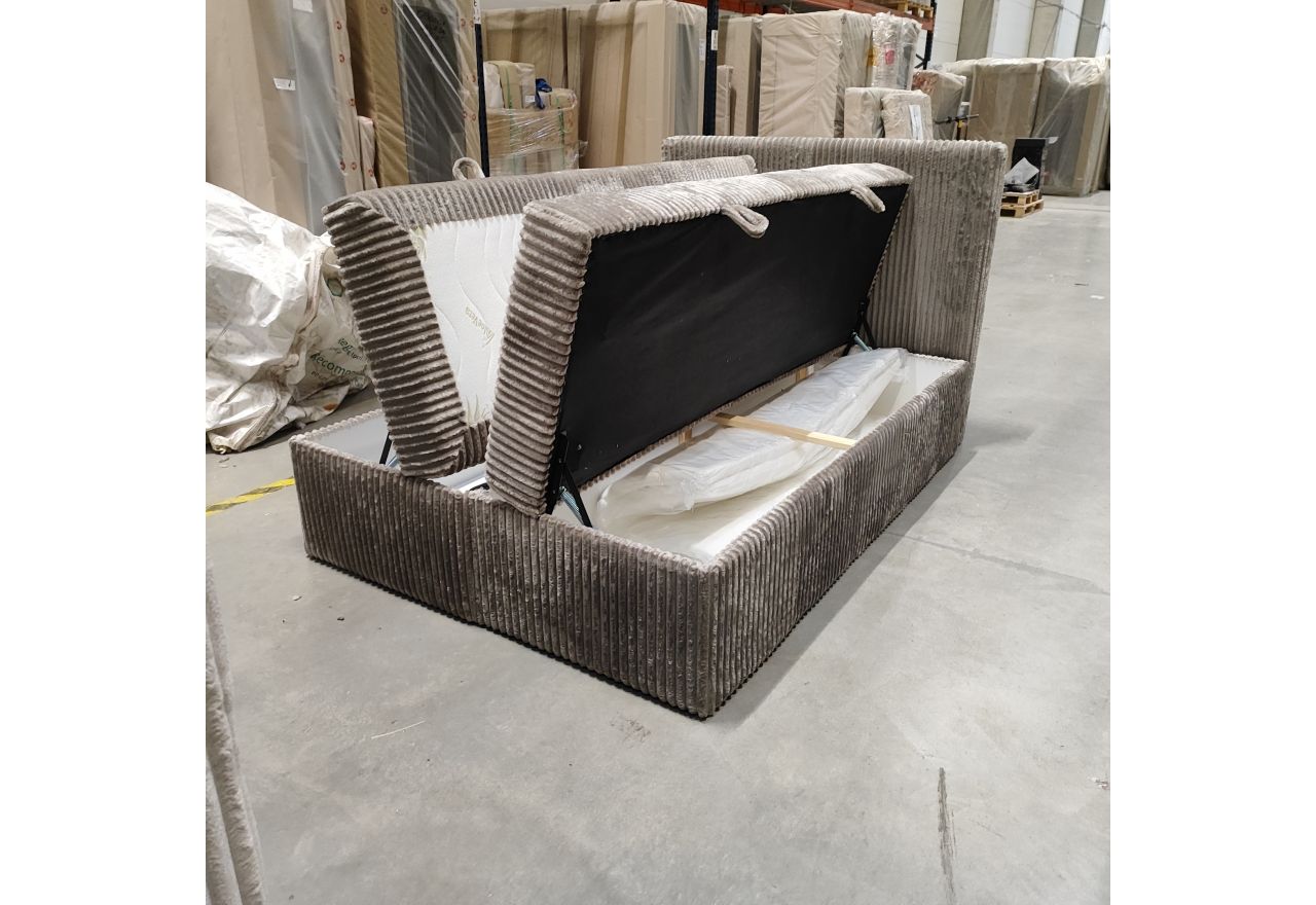 Łóżko kontynentalne TILIANO 140x200 - Tilia 11 - jasny brąz - OUTLET