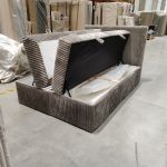 Łóżko kontynentalne TILIANO 140x200 - Tilia 11 - jasny brąz - OUTLET