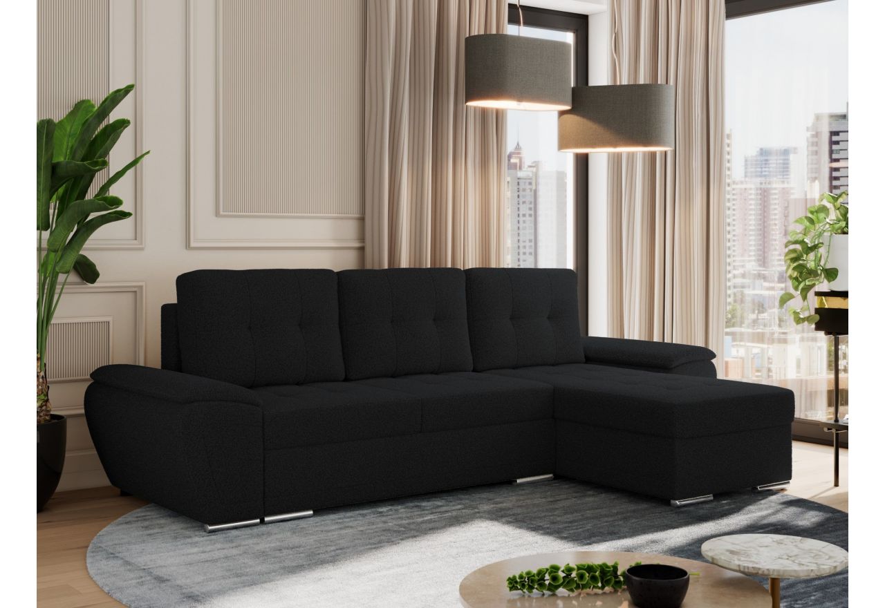 Narożnik UMBRIA L - Now or Never 100 - czarny - OUTLET