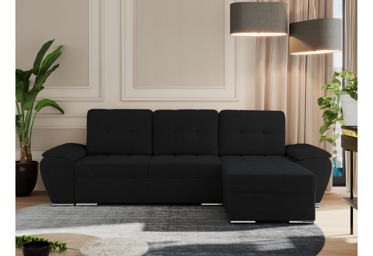 Narożnik UMBRIA L - Now or Never 100 - czarny - OUTLET