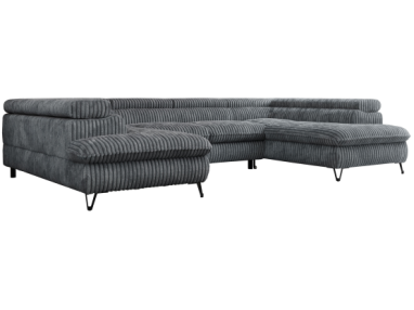 Narożnik PETER U - Tilia 90 - szary - OUTLETU