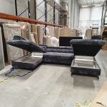 Narożnik PETER U - Tilia 90 - szary - OUTLETU