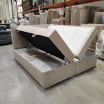 Łóżko kontynentalne ALLY 180x200 - Monolith 02 - beżowy - OUTLETU