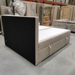 Łóżko kontynentalne ALLY 180x200 - Monolith 02 - beżowy - OUTLETU