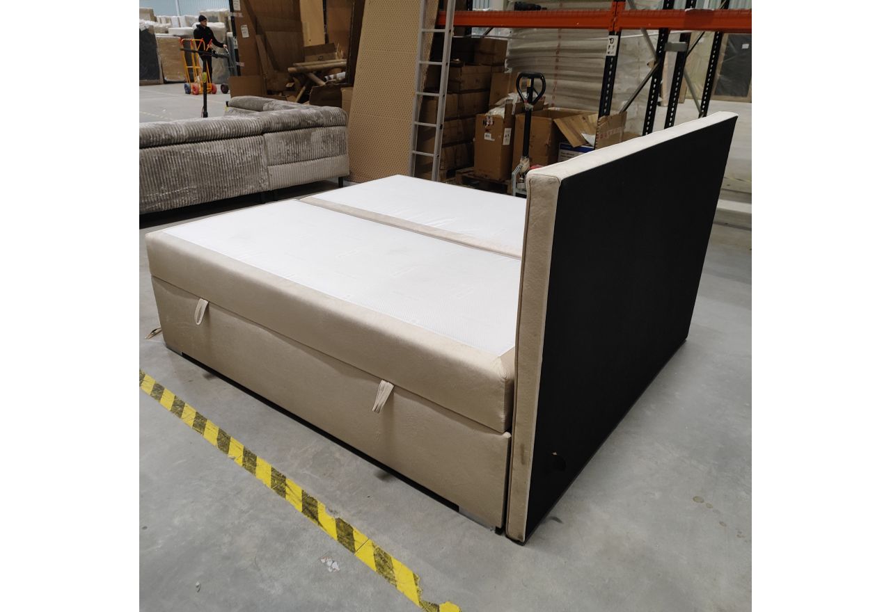 Łóżko kontynentalne ALLY 180x200 - Monolith 02 - beżowy - OUTLETU