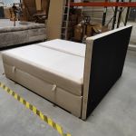 Łóżko kontynentalne ALLY 180x200 - Monolith 02 - beżowy - OUTLETU