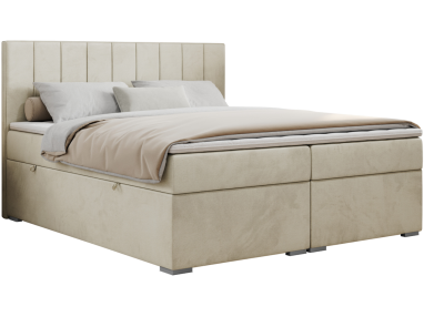 Łóżko kontynentalne ALLY 180x200 - Monolith 02 - beżowy - OUTLETU