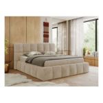 Łóżko kontynentalne NIRA 180x200 - Lapit 23 - beżowy - OUTLETU