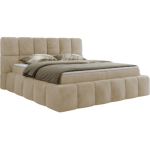 Łóżko kontynentalne NIRA 180x200 - Lapit 23 - beżowy - OUTLETU