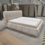 Łóżko kontynentalne NIRA 180x200 - Lapit 23 - beżowy - OUTLETU