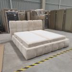 Łóżko kontynentalne NIRA 180x200 - Lapit 23 - beżowy - OUTLETU