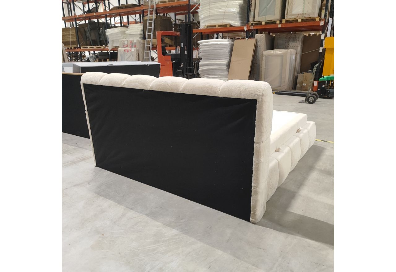 Łóżko kontynentalne NIRA 180x200 - Lapit 23 - beżowy - OUTLETU