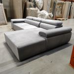 Narożnik z elektrycznym sterowaniem RILASSO L - Monolith 84 - jasny szary - OUTLETU