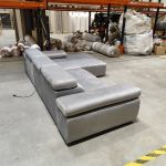 Narożnik z elektrycznym sterowaniem RILASSO L - Monolith 84 - jasny szary - OUTLETU