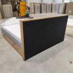 Łóżko kontynentalne ALBERO 1 180x200 - Monolith 84 - jasny szary - OUTLETU