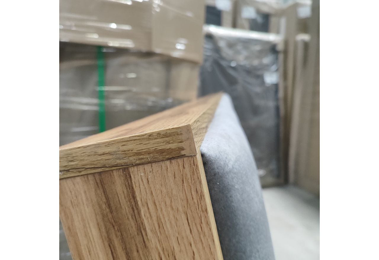 Łóżko kontynentalne ALBERO 1 180x200 - Monolith 84 - jasny szary - OUTLETU