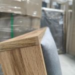 Łóżko kontynentalne ALBERO 1 180x200 - Monolith 84 - jasny szary - OUTLETU