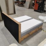 Łóżko kontynentalne ALBERO 1 180x200 - Monolith 84 - jasny szary - OUTLETU