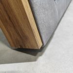 Łóżko kontynentalne ALBERO 1 180x200 - Monolith 84 - jasny szary - OUTLETU