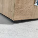 Łóżko kontynentalne ALBERO 1 180x200 - Monolith 84 - jasny szary - OUTLETU