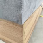 Łóżko kontynentalne ALBERO 1 180x200 - Monolith 84 - jasny szary - OUTLETU