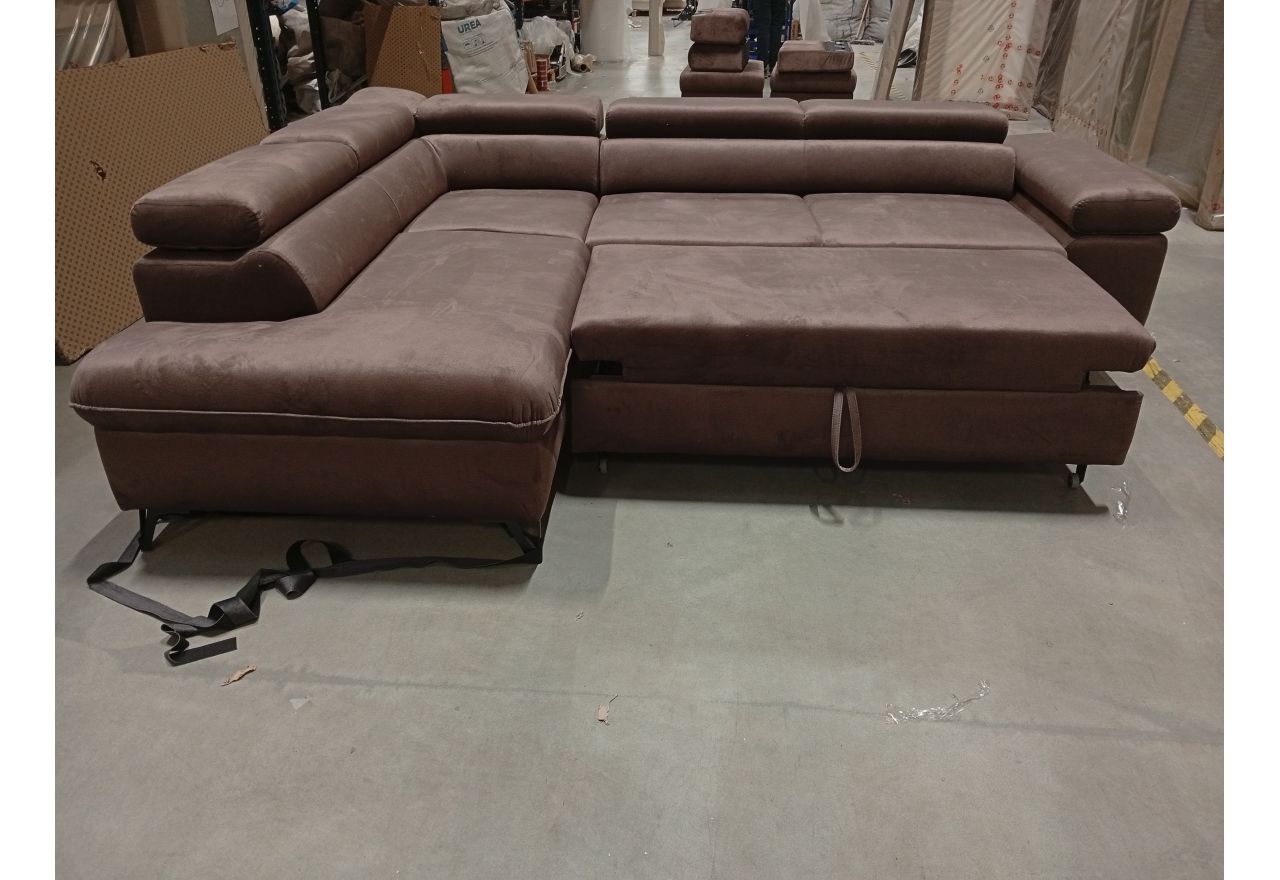 Narożnik PETER L - Monolith 15 - brązowy - OUTLETU