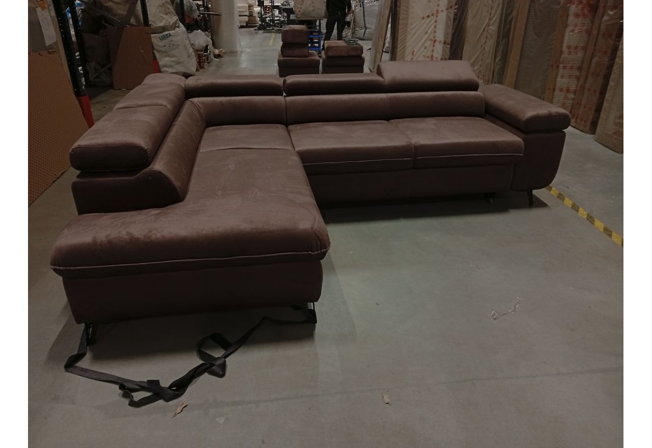 Narożnik PETER L - Monolith 15 - brązowy - OUTLETU