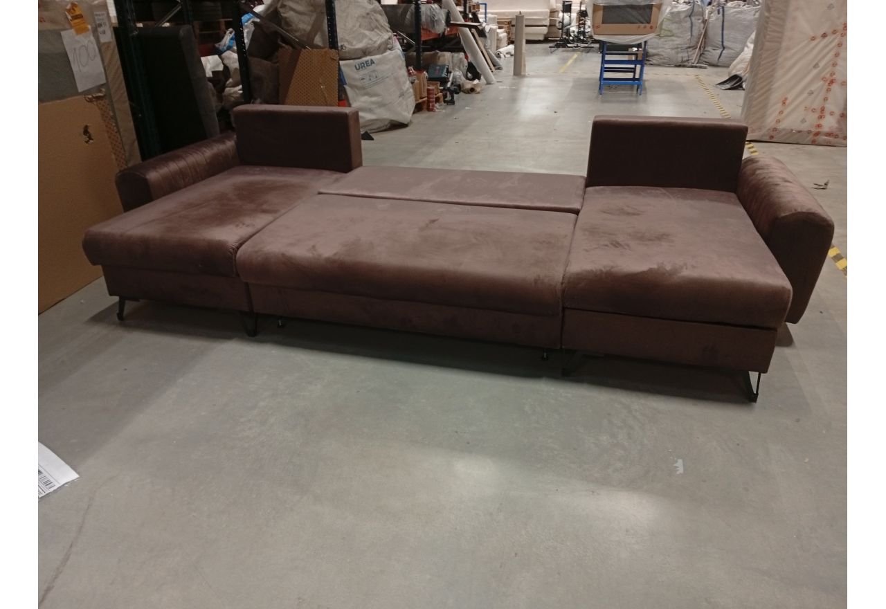 Narożnik AXEL U - Monolith 15 - brązowy - OUTLETU