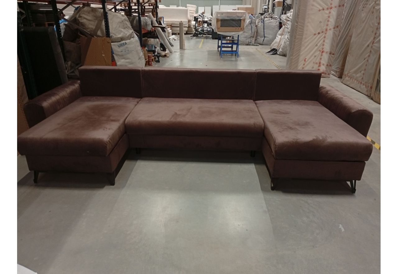 Narożnik AXEL U - Monolith 15 - brązowy - OUTLETU