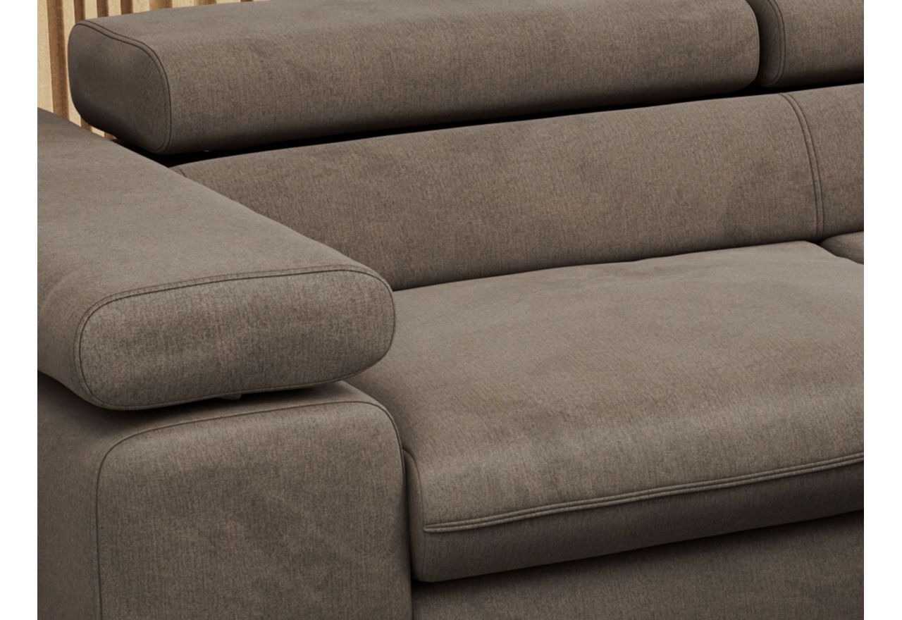 Narożnik PETER L - Monolith 15 - brązowy - OUTLET