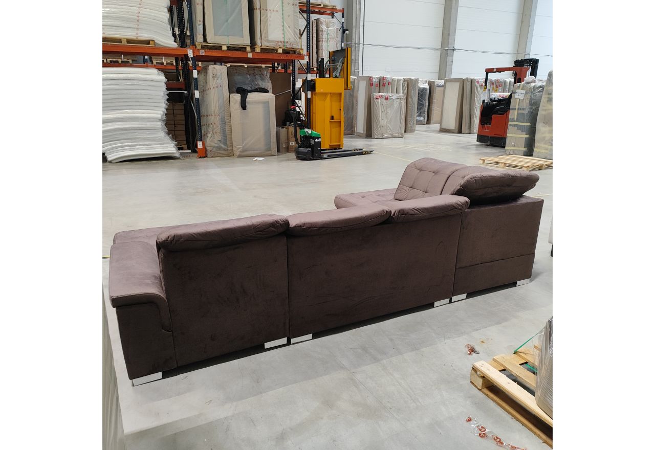 Narożnik MADRITO U - Monolith 15 - brązowy - OUTLETU