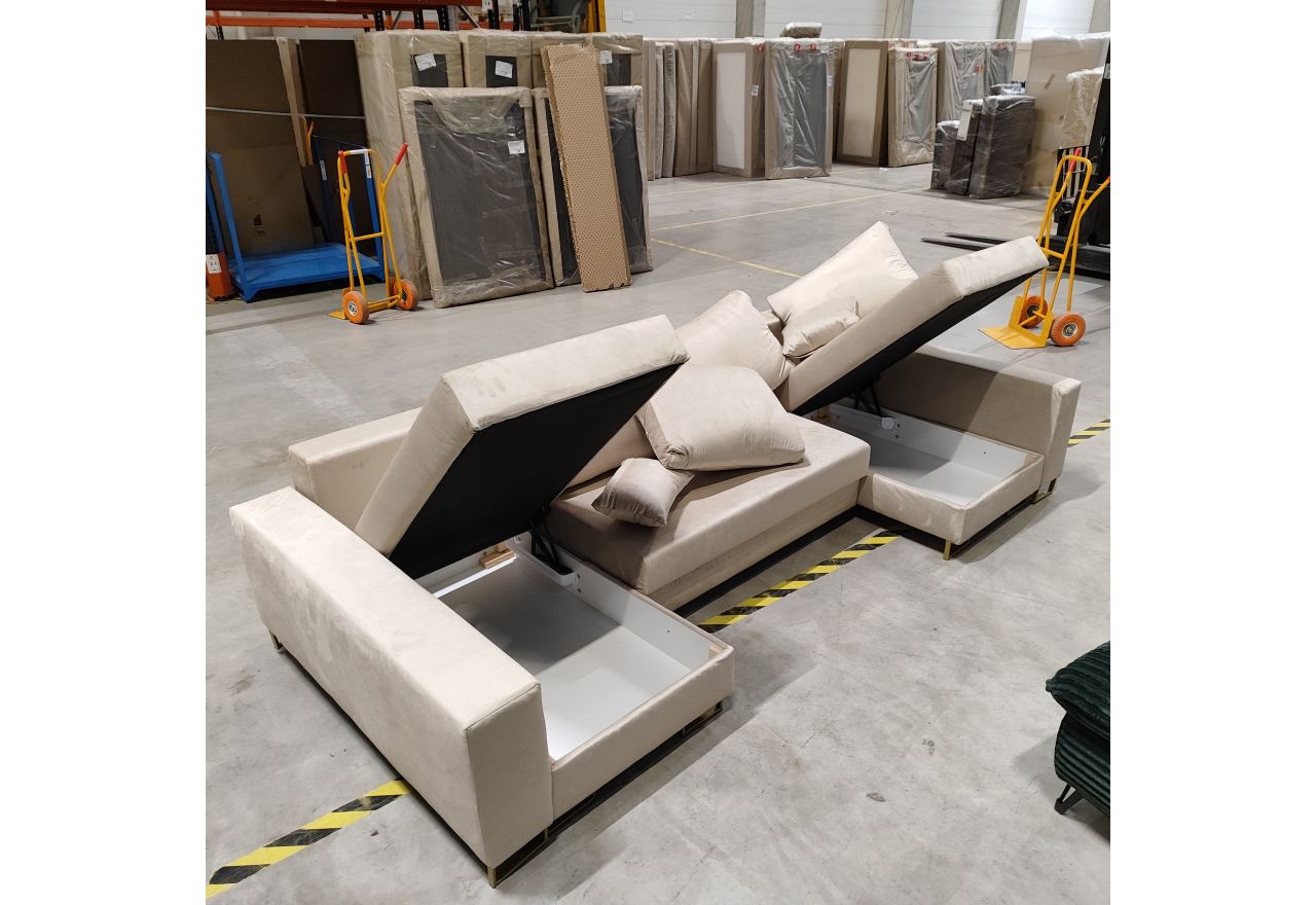 Narożnik DORIAN U - Monolith 02 - beżowy - OUTLETU